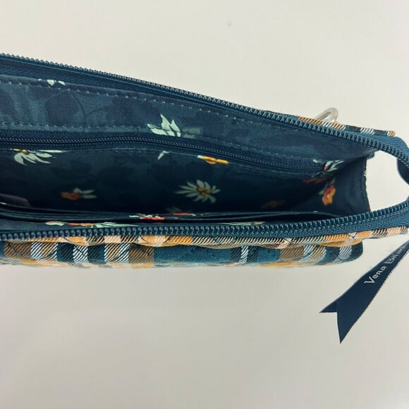 Vera Bradley RFID Wallet Crossbody in Cotton Orchard Plaid  NWT Brand New - Picture 3 of 7